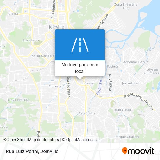 Rua Luiz Perini mapa
