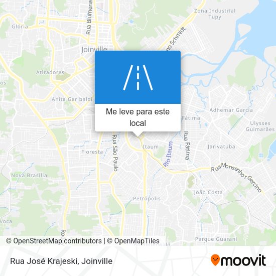 Rua José Krajeski mapa