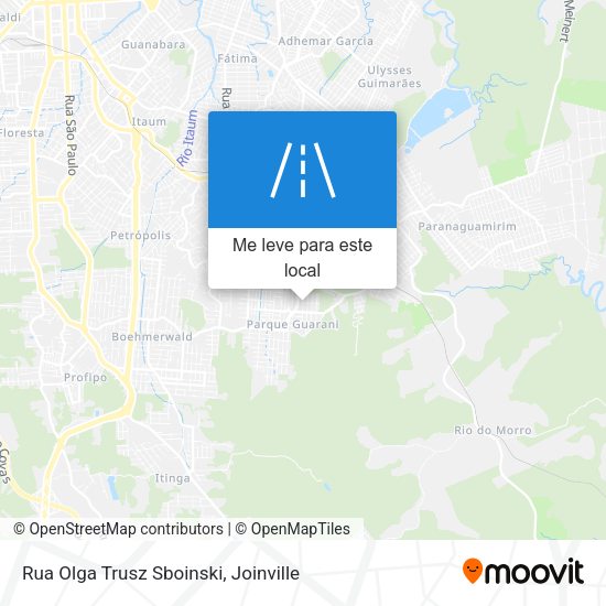 Rua Olga Trusz Sboinski mapa