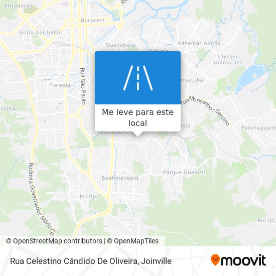 Rua Celestino Cândido De Oliveira mapa