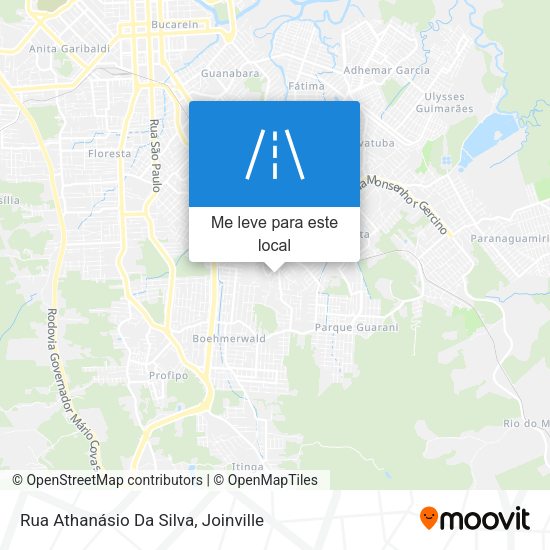 Rua Athanásio Da Silva mapa