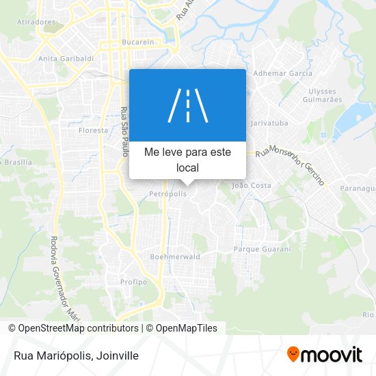 Rua Mariópolis mapa