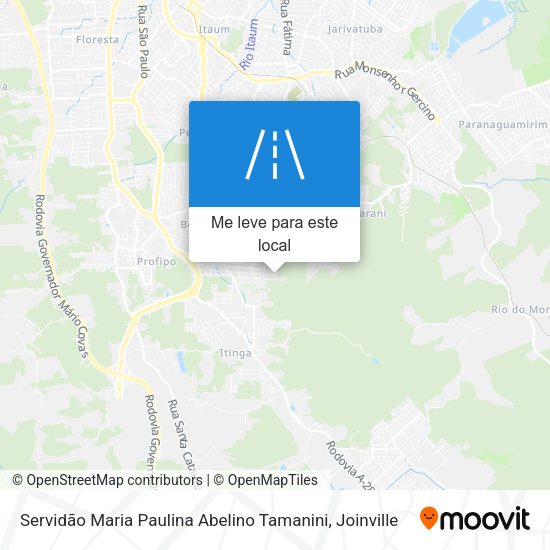 Servidão Maria Paulina Abelino Tamanini mapa