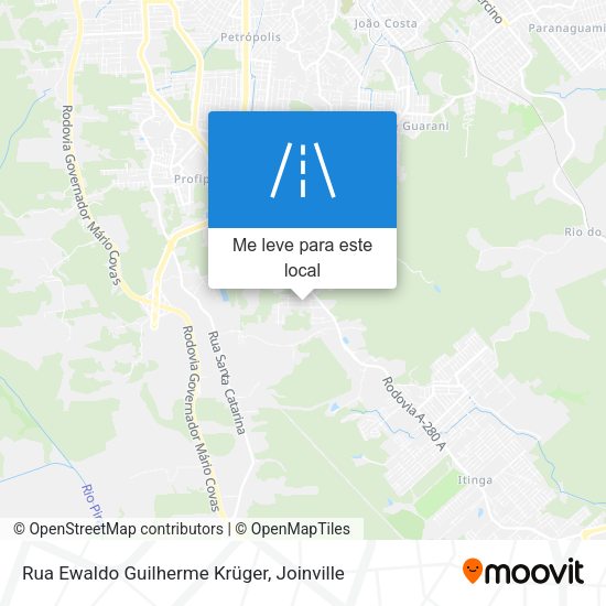 Rua Ewaldo Guilherme Krüger mapa