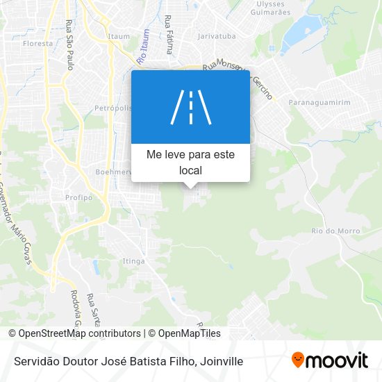 Servidão Doutor José Batista Filho mapa