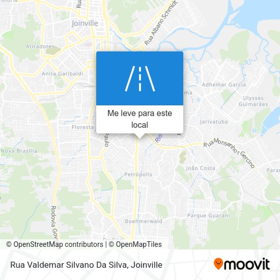 Rua Valdemar Silvano Da Silva mapa