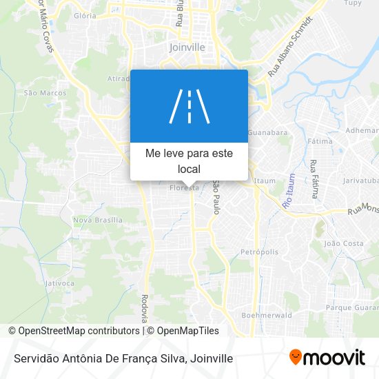 Servidão Antônia De França Silva mapa