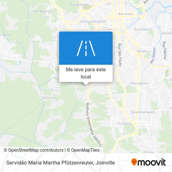 Servidão Maria Martha Pfützenreuter mapa