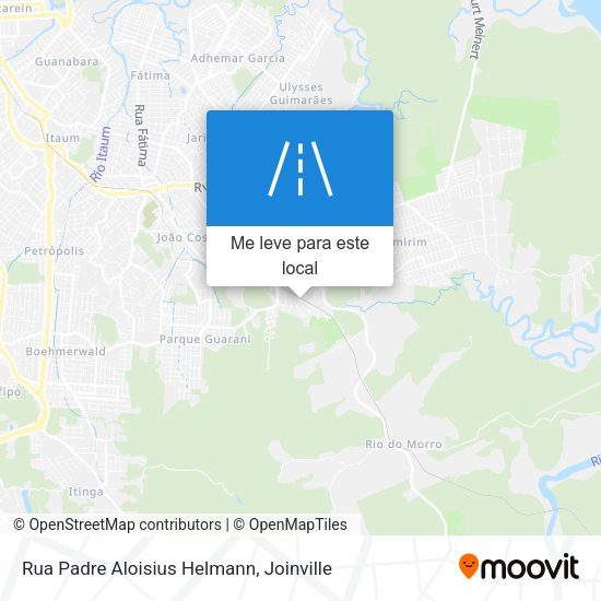 Rua Padre Aloisius Helmann mapa