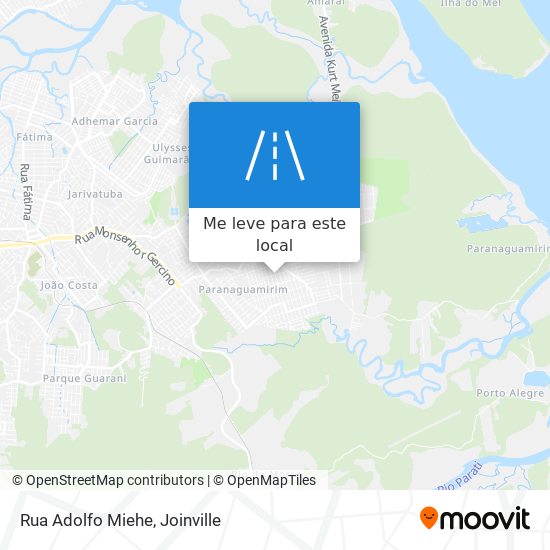 Rua Adolfo Miehe mapa