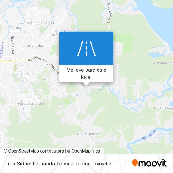 Rua Sidnei Fernando Fossile Júnior mapa