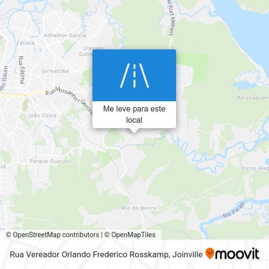 Rua Vereador Orlando Frederico Rosskamp mapa
