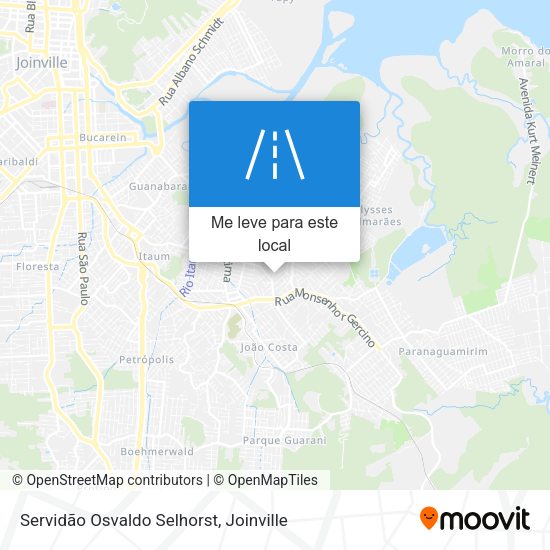 Servidão Osvaldo Selhorst mapa