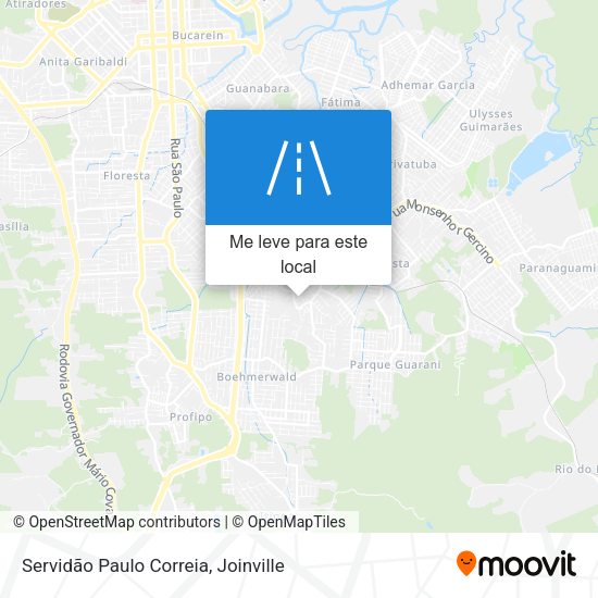 Servidão Paulo Correia mapa