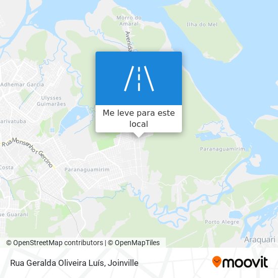 Rua Geralda Oliveira Luís mapa