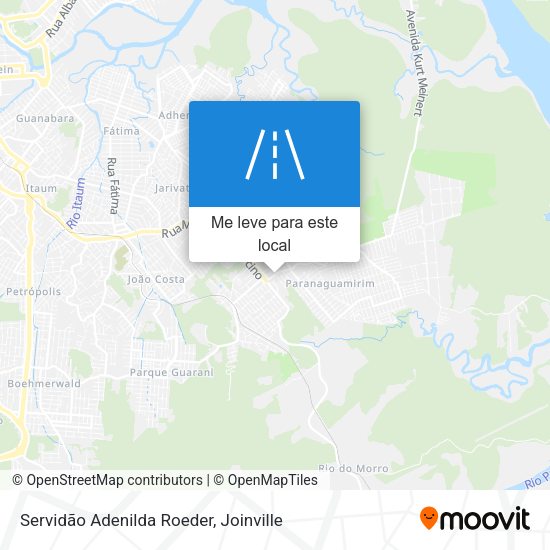 Servidão Adenilda Roeder mapa