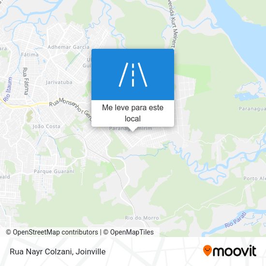 Rua Nayr Colzani mapa