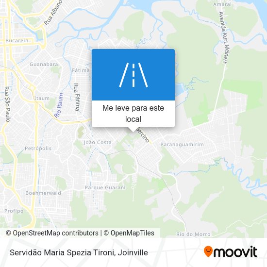 Servidão Maria Spezia Tironi mapa