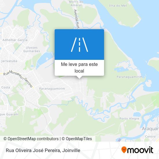 Rua Oliveira José Pereira mapa