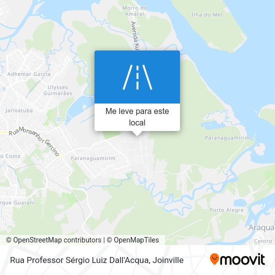 Rua Professor Sérgio Luiz Dall'Acqua mapa