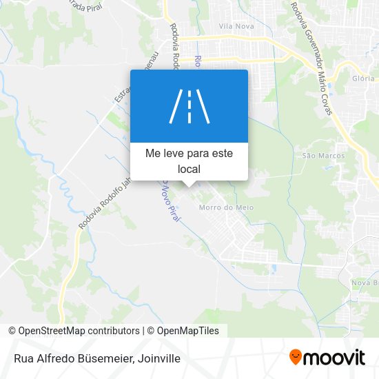 Rua Alfredo Büsemeier mapa