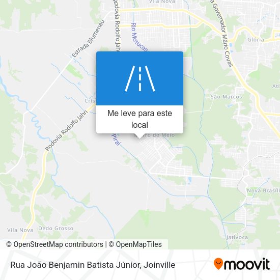 Rua João Benjamin Batista Júnior mapa