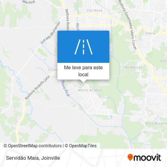 Servidão Maia mapa
