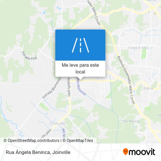 Rua Ângela Beninca mapa