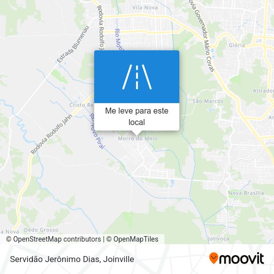 Servidão Jerônimo Dias mapa