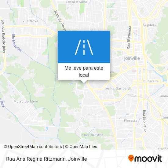 Rua Ana Regina Ritzmann mapa