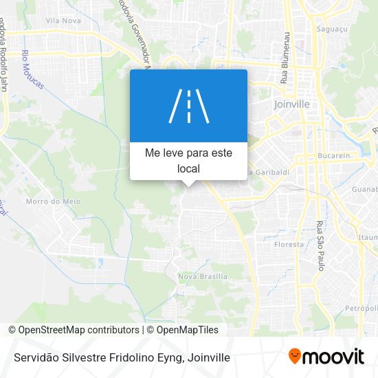 Servidão Silvestre Fridolino Eyng mapa