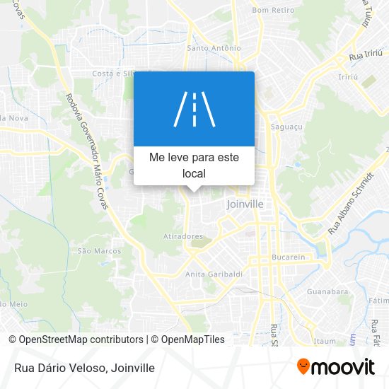 Rua Dário Veloso mapa