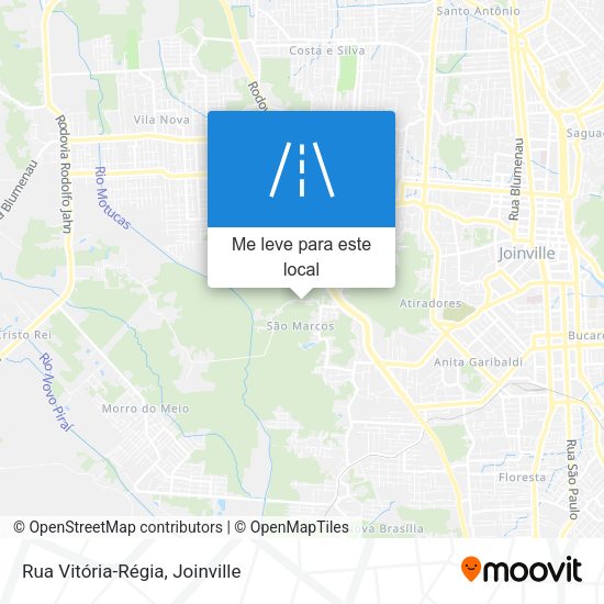 Rua Vitória-Régia mapa