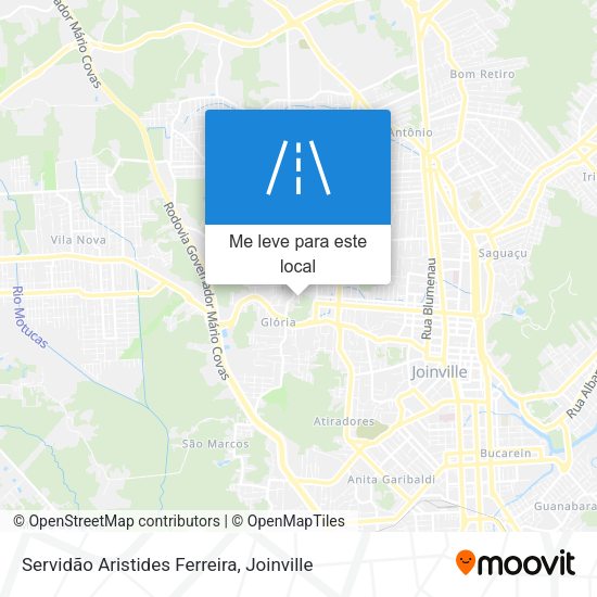 Servidão Aristides Ferreira mapa