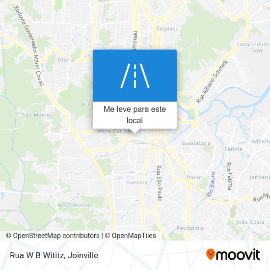 Rua W B Wititz mapa
