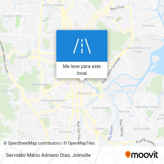 Servidão Mário Adriano Dias mapa