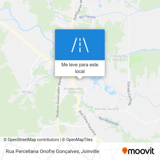 Rua Perceliana Onofre Gonçalves mapa