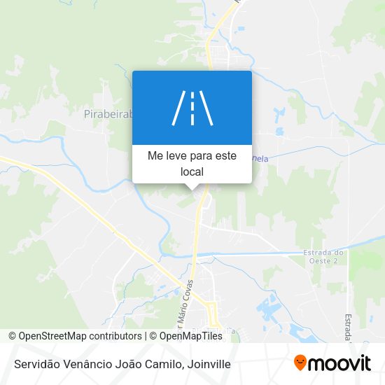 Servidão Venâncio João Camilo mapa