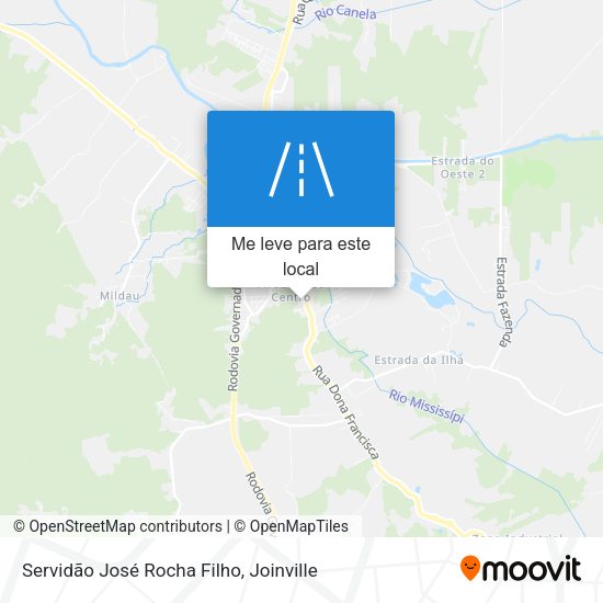 Servidão José Rocha Filho mapa
