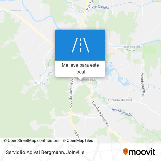 Servidão Adival Bergmann mapa