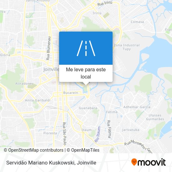 Servidão Mariano Kuskowski mapa