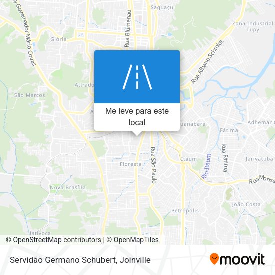 Servidão Germano Schubert mapa