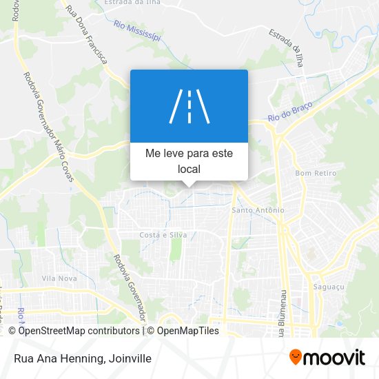 Rua Ana Henning mapa