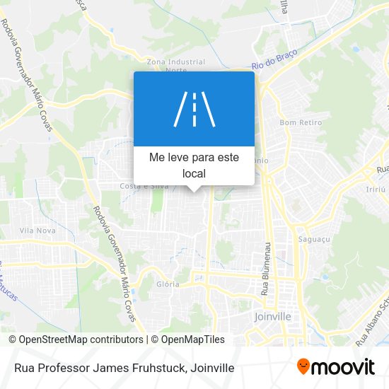 Rua Professor James Fruhstuck mapa