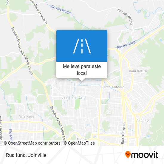 Rua Iúna mapa