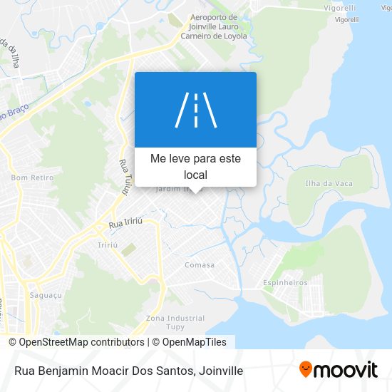 Rua Benjamin Moacir Dos Santos mapa