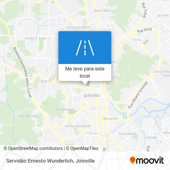 Servidão Ernesto Wunderlich mapa