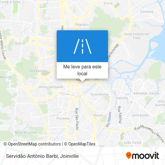 Servidão Antônio Barbi mapa