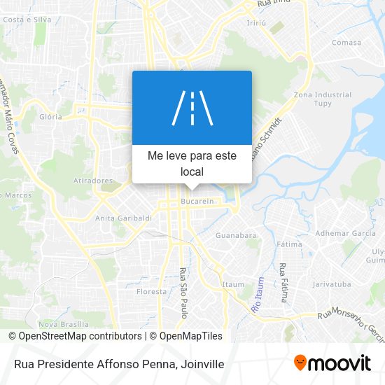 Rua Presidente Affonso Penna mapa