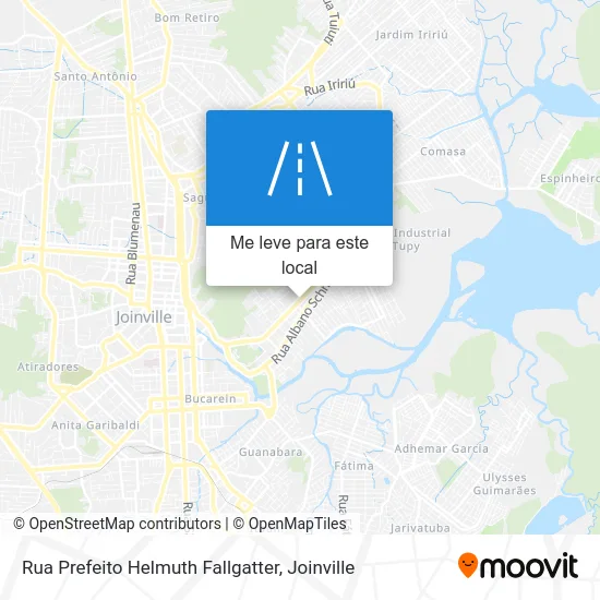 Rua Prefeito Helmuth Fallgatter mapa